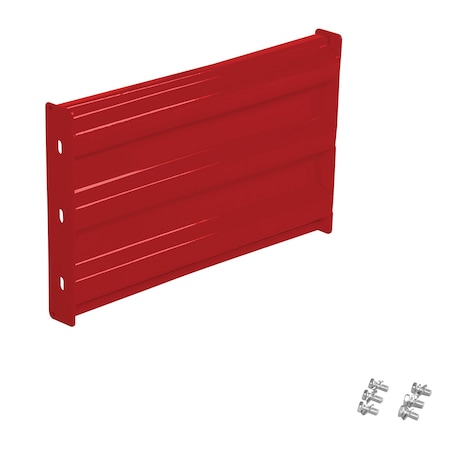 Vestil Bolt-On Style Guard Rail 2 Ft Red GR-F3R-BO-2-RD